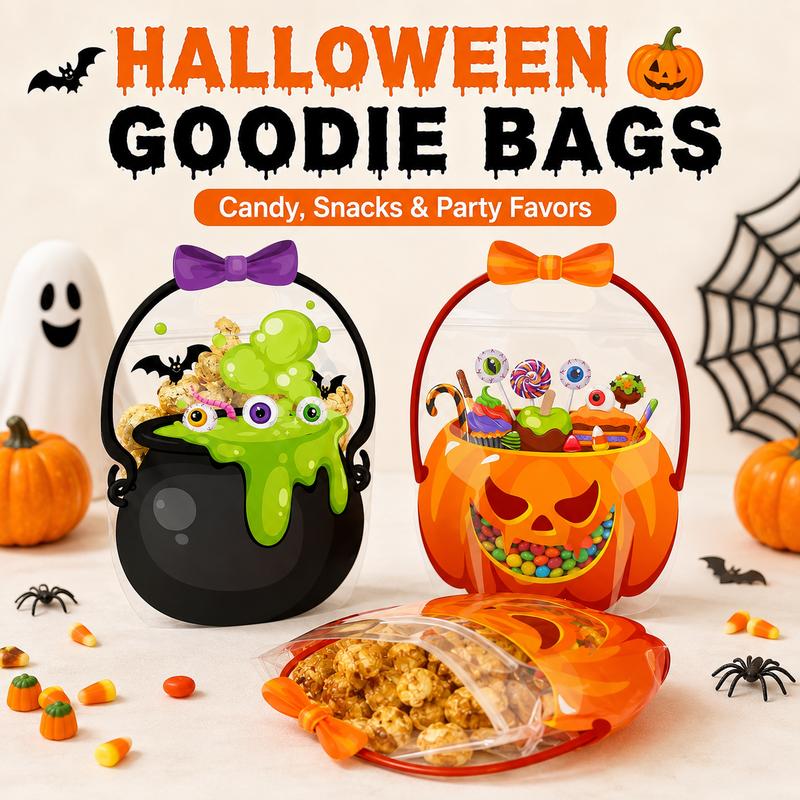 Halloween Plastic Goodie Bags,