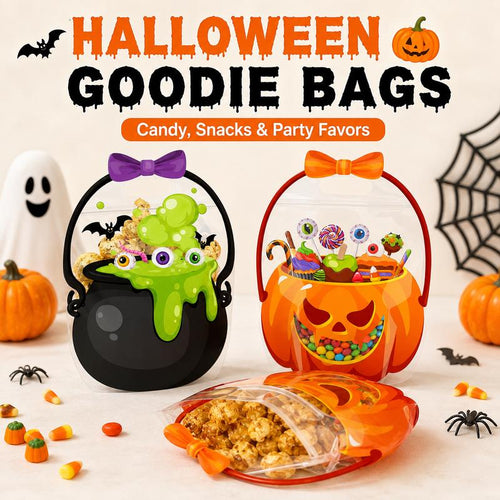 Halloween Plastic Goodie Bags,