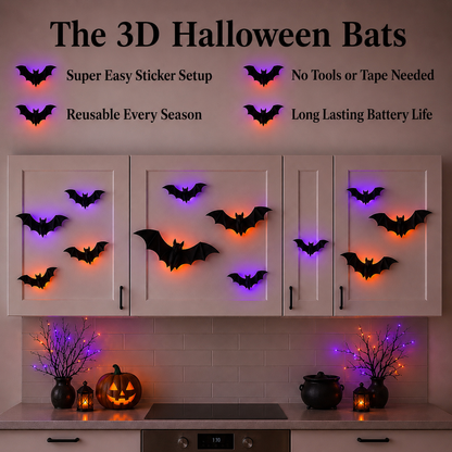 3D LED Halloween Bats™