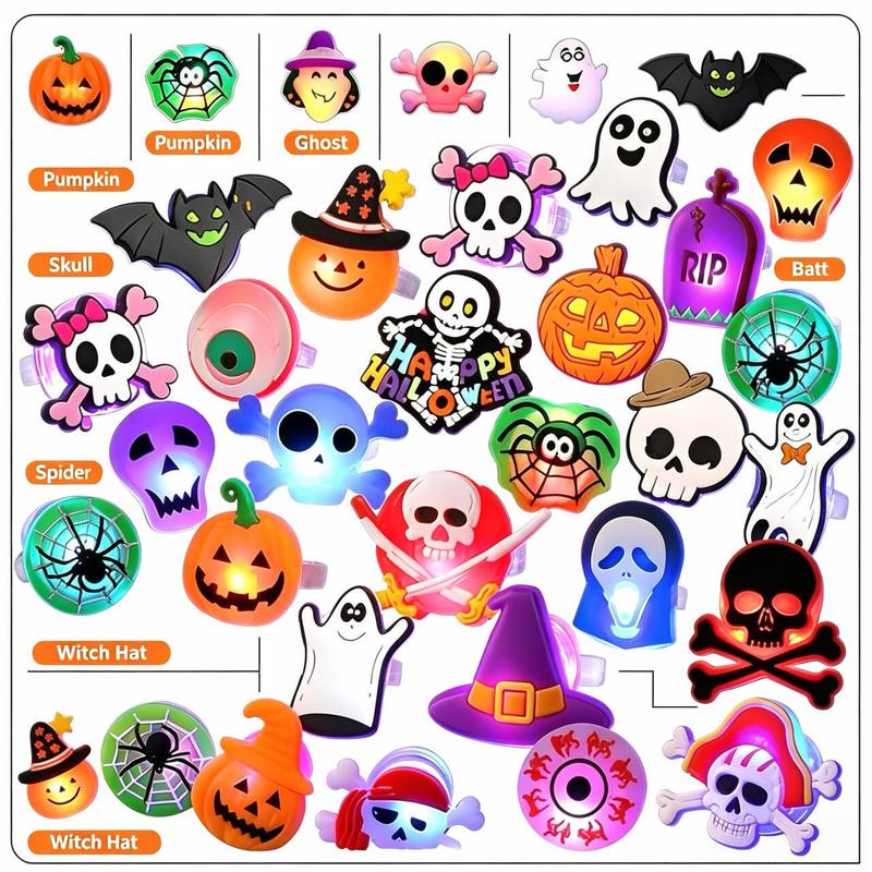 Light Up Halloween Rings