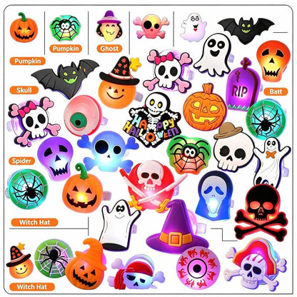 Light Up Halloween Rings
