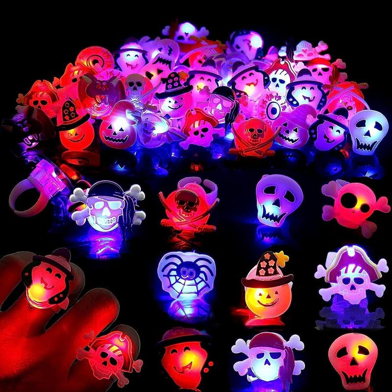 Light Up Halloween Rings