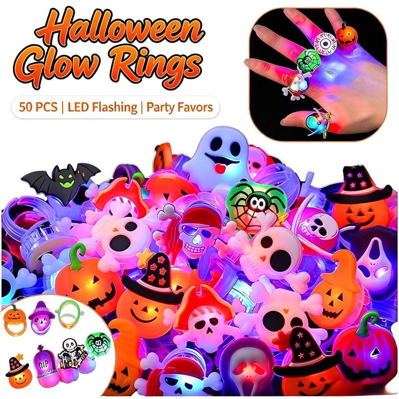 Light Up Halloween Rings
