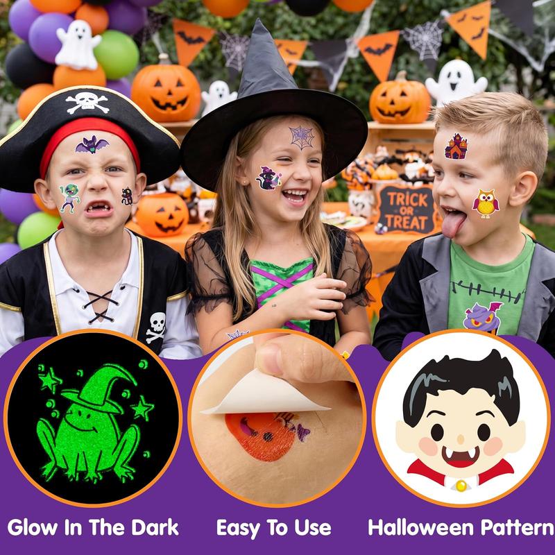 Glow in the Dark Halloween Tattoos
