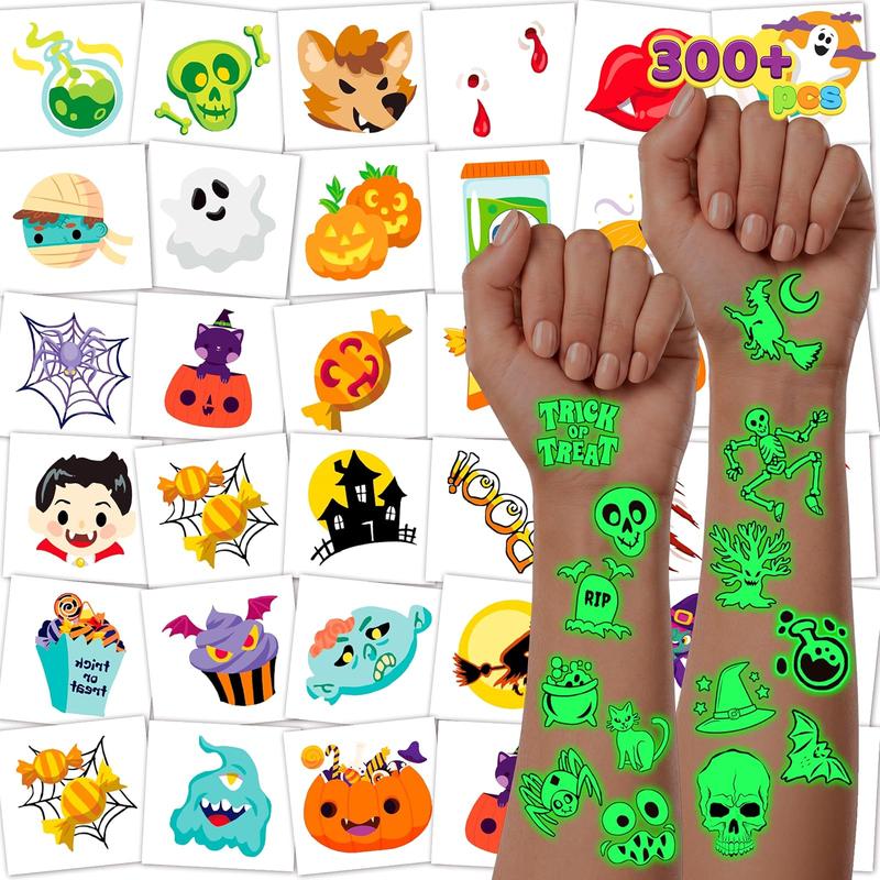 Glow in the Dark Halloween Tattoos